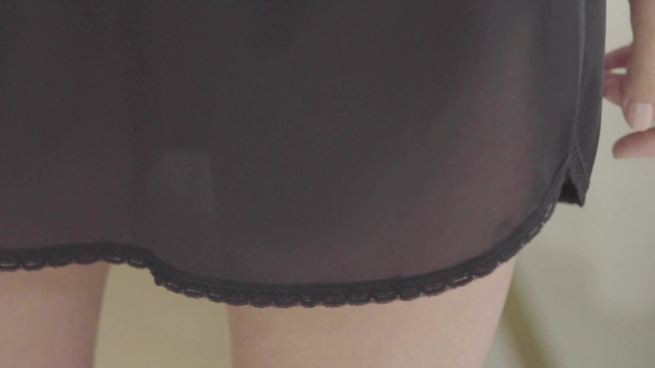 thumbnail video image 2 of Vanity Fair Lingerie Women's Everyday Layers Single Slit Half Slip - Sleek Nylon, Smooth Fit, Multiple Lengths, 2 of 6