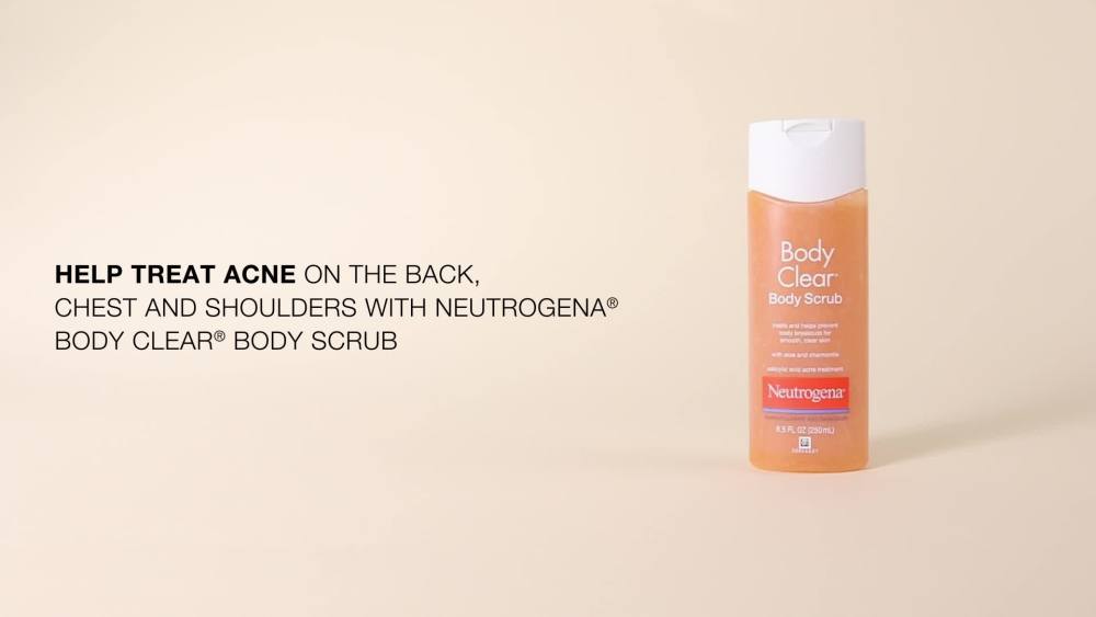 Neutrogena Body Clear Acne Body Scrub 2 Salicylic Acid 85 Fl Oz