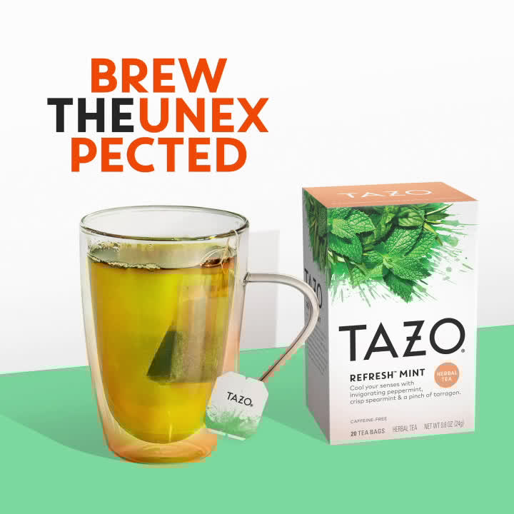 TAZO Herbal Tea, CaffeineFree, Tea Bags 20 Count Box