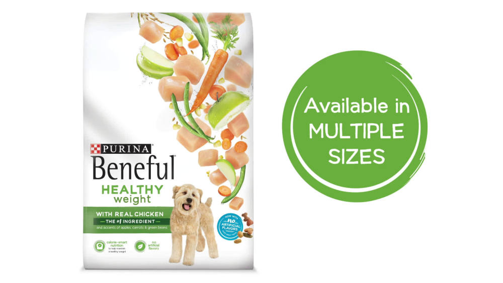 Purina Beneful Healthy Weight Dry Dog Food, Healthy Weight With Farm-Raised Chicken, 15.5 lb. Bag - image 2 of 15