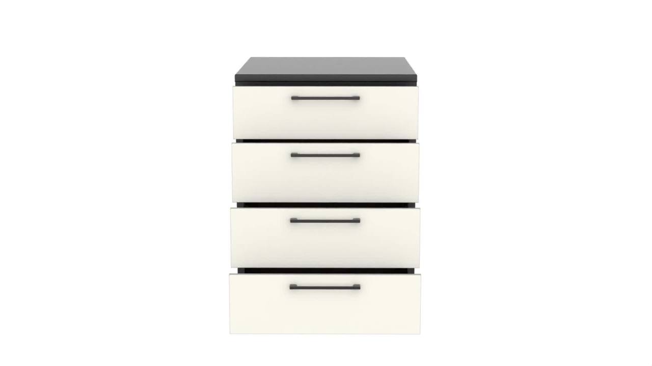 thumbnail video image 2 of Blackstone Built-In Outdoor Kitchen 24" 4-Drawer Cabinet Module, 2 of 11