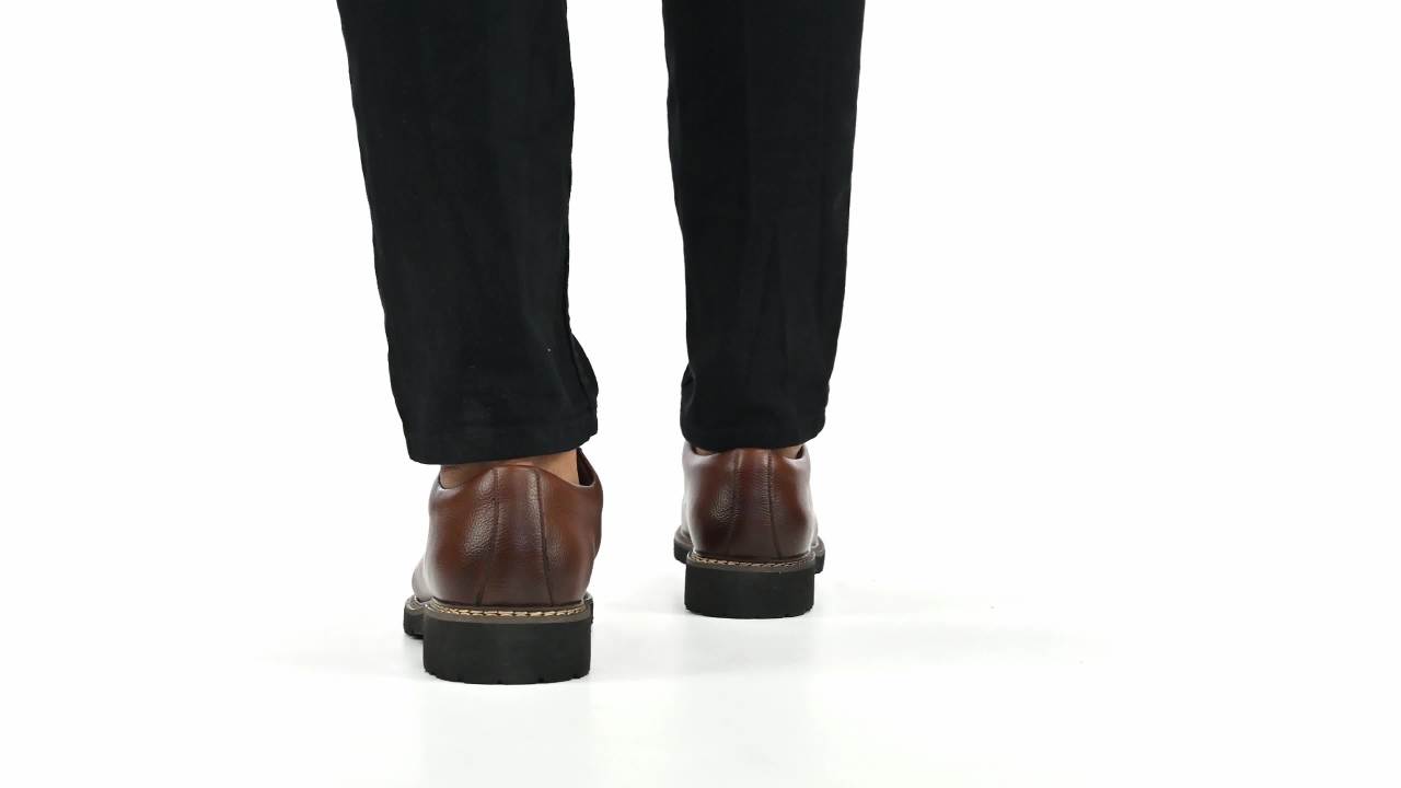 thumbnail video image 2 of Vance Mens Martin Plain Toe Lace-up Derby, 2 of 10