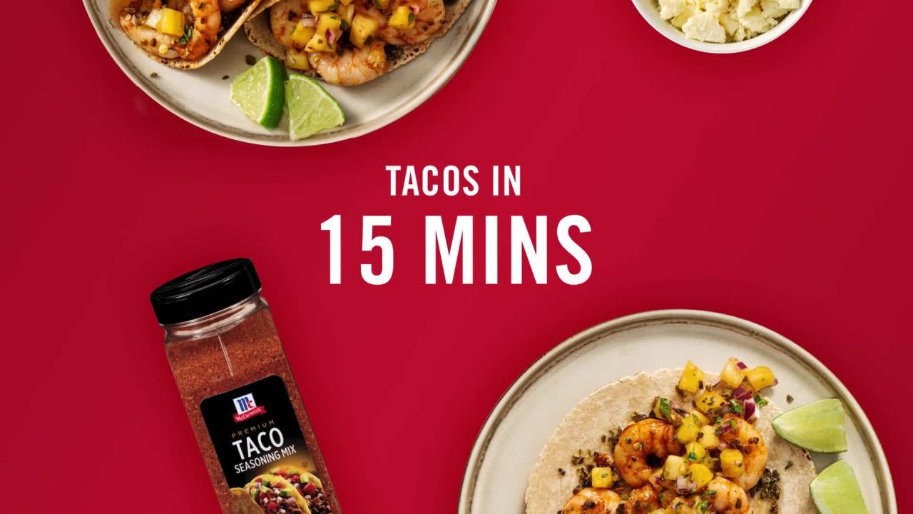 thumbnail video image 2 of McCormick Kosher Premium Taco Seasoning Mix, 24.0 oz Bottle, 2 of 26