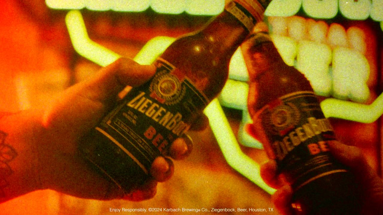 thumbnail video image 2 of Ziegen Bock Texas Amber Craft Beer, 6 pack 12 fl oz Glass Bottles, 4.9% ABV, 2 of 6