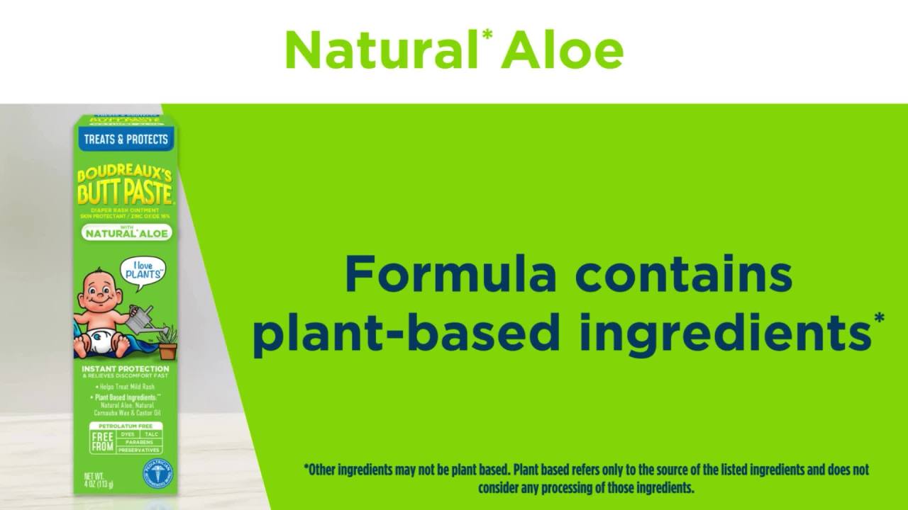 thumbnail video image 2 of Boudreaux’s Butt Paste Diaper Rash Cream for Sensitive Skin with Zinc Oxide, Ointment for Baby, 4 oz, 2 of 16