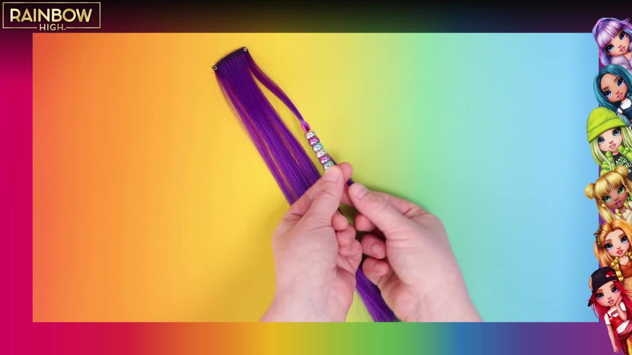 thumbnail video image 2 of Rainbow High Glam Hair Studio Kit, 79-Piece Set, Boys and Girls, Child, Ages 6+, 2 of 7