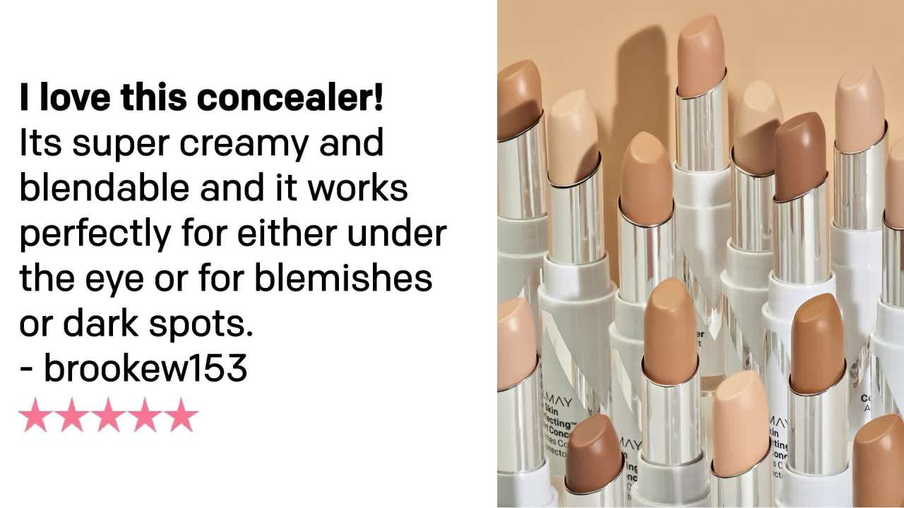 thumbnail video image 2 of Almay Skin Perfecting Comfort Concealer, Medium to Full Coverage, Light, 2 of 8