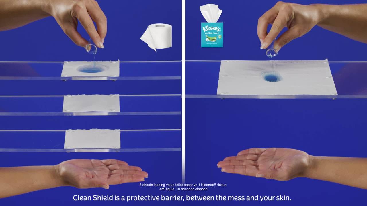 thumbnail video image 2 of Kleenex Cooling + Aloe Facial Tissues, 4 Cube Boxes, 50 Tissues Per Box, 2-Ply, 2 of 10