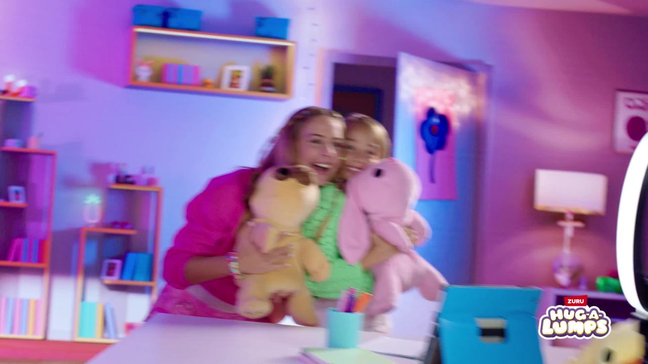 thumbnail video image 2 of Hug-a-Lumps (Hazel) by ZURU, Cuddly Squishy Comfort Plush, Weighted Plush 1.5kg/3.3 Pound, 2 of 10