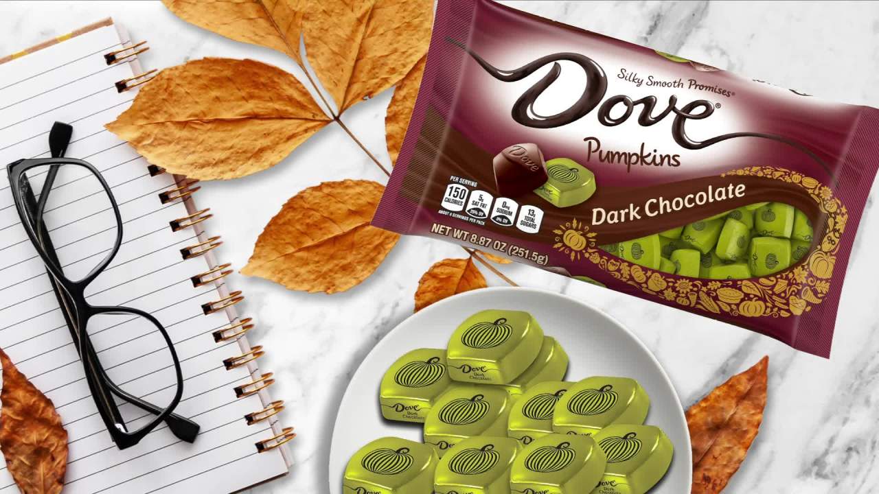 thumbnail video image 2 of Dove Promises Dark Chocolate Fall Halloween Candy - 8.87 oz, 2 of 11