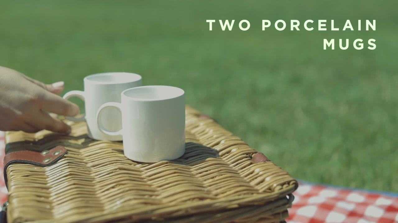 thumbnail video image 2 of Catalina Picnic Basket, 2 of 12