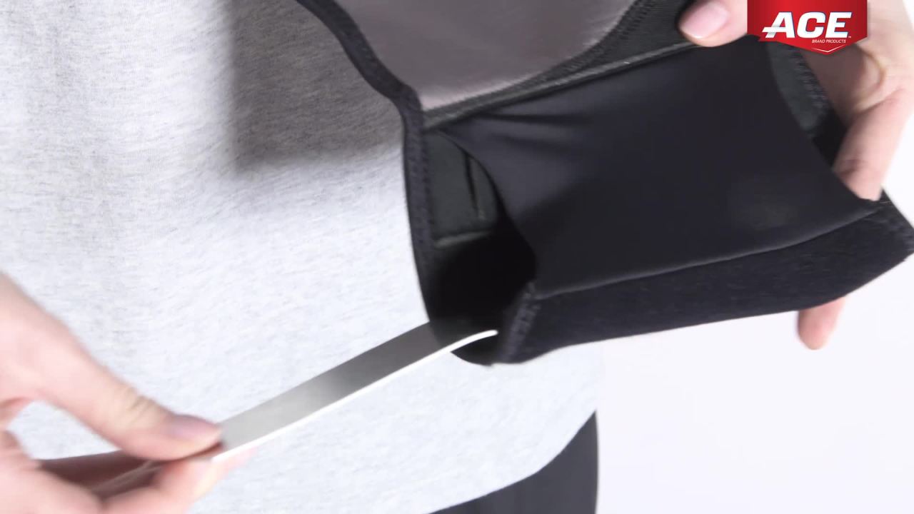 thumbnail video image 3 of ACE Brand Splint Wrist Brace, Reversible, Adjustable, One Size, 3 of 17