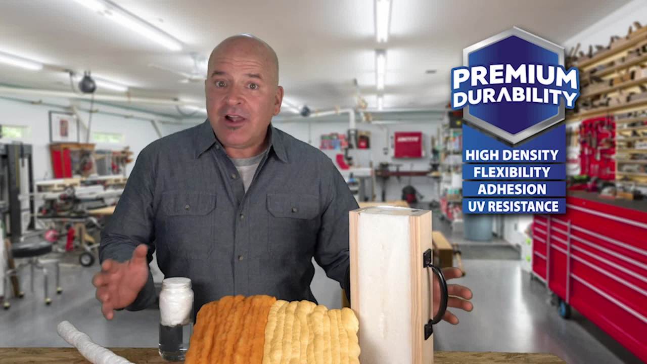 thumbnail video image 2 of Loctite Tite Foam Insulating Foam Sealant Gaps & Cracks, Pack of 1, White 12 oz Can, 2 of 12