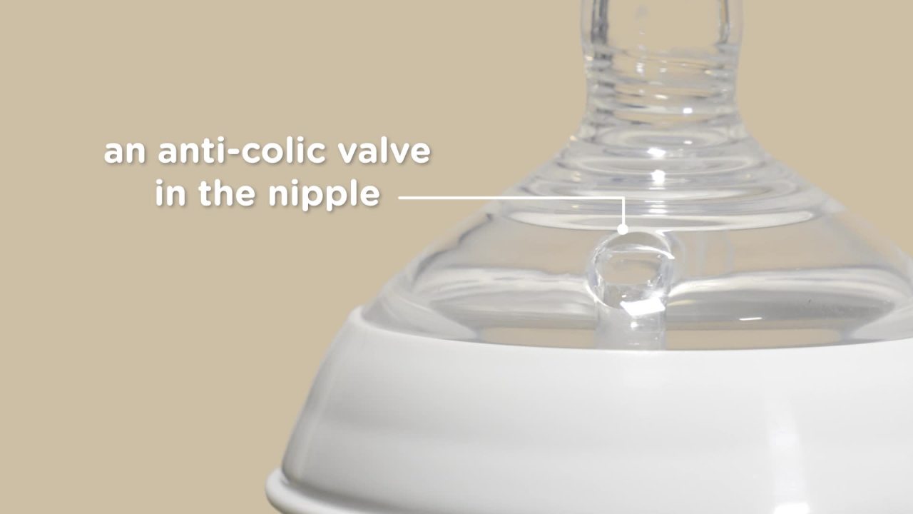 thumbnail video image 2 of Tommee Tippee Closer to Nature Baby Bottles | 9oz, 2 Count | Breast-Like Nipples with Anti-Colic Valve, 2 of 7