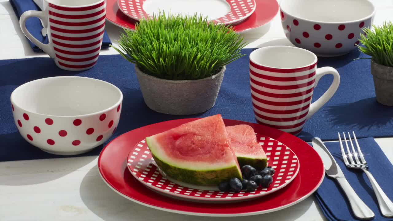 thumbnail video image 2 of Pfaltzgraff® Kenna Red Porcelain 16-Piece Dinnerware, 2 of 12