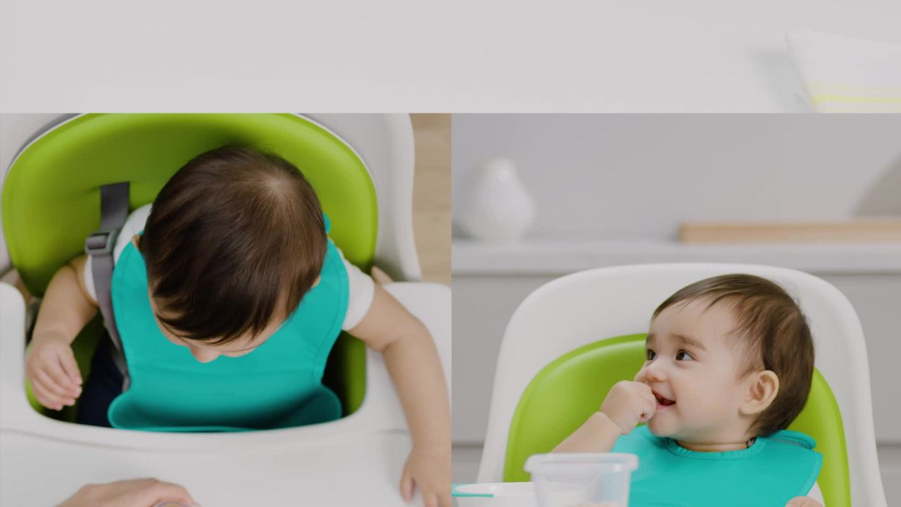 thumbnail video image 2 of OXO Tot Baby Blocks Food Storage Containers, 6 oz, Teal, 4-pack, for Infants Ages 0-12 Months, 2 of 34