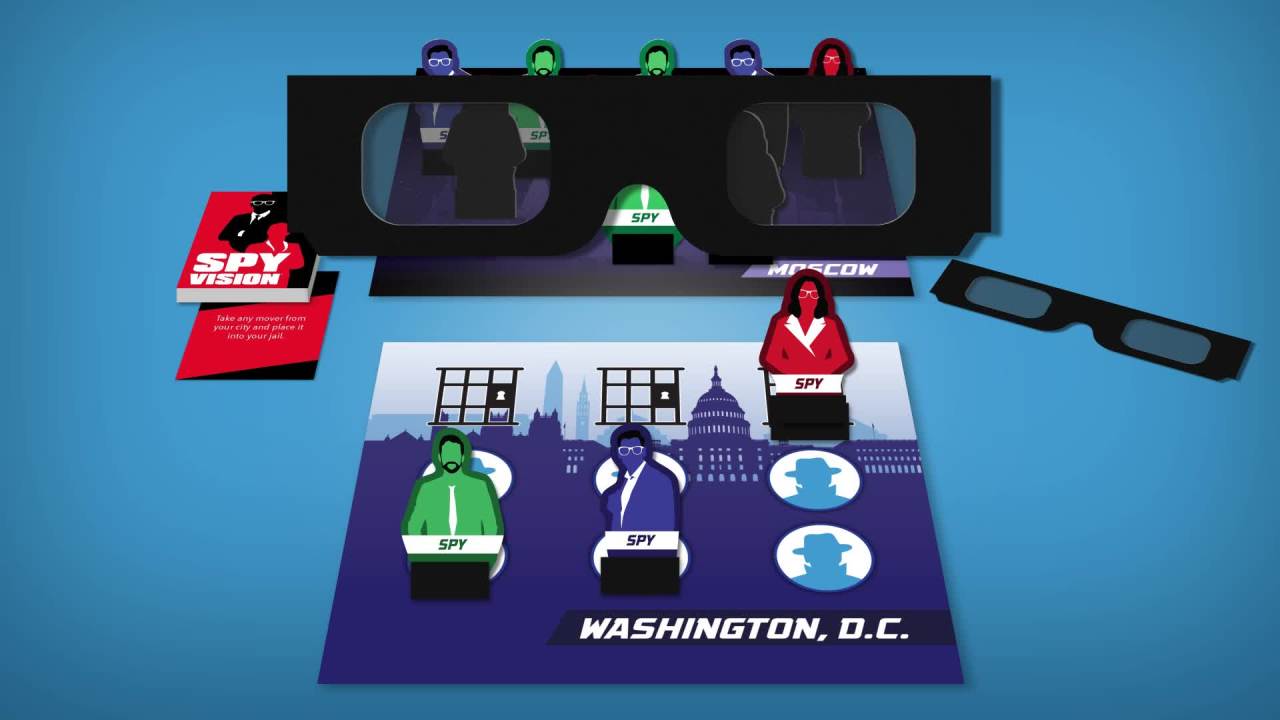 thumbnail video image 2 of Goliath Spy Vision - Strategy Board Game - Arrest the Spies Using Spy Revealing Glasses, 2 of 4