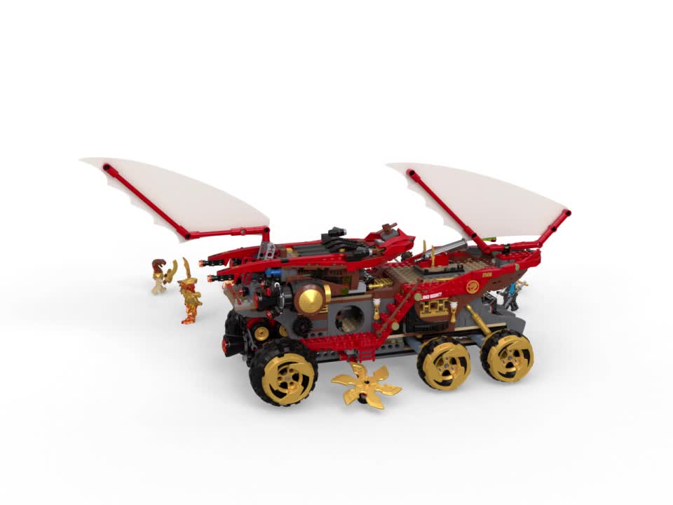 thumbnail video image 2 of LEGO Ninjago Land Bounty 70677 Building Set for Creative Play, 2 of 8