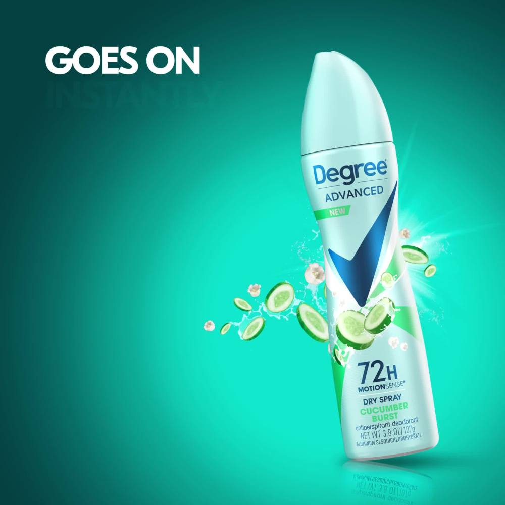 Degree Advanced Antiperspirant Deodorant Cucumber Burst, 3.8 oz