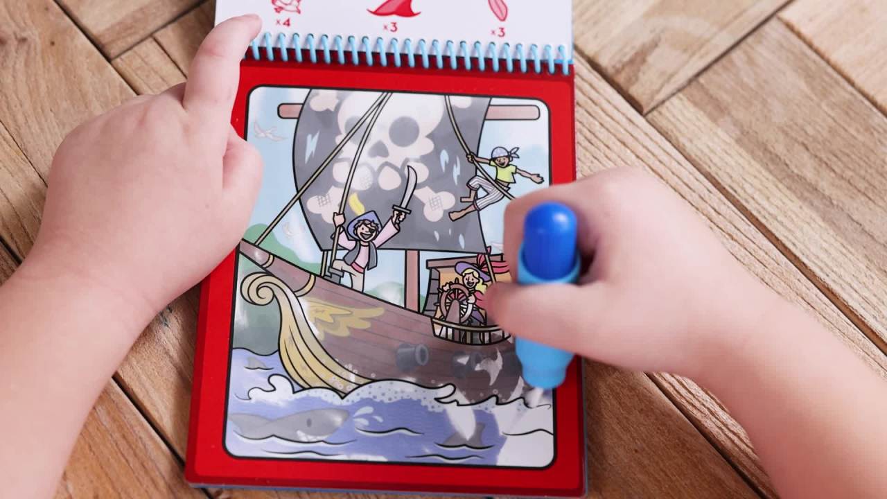 thumbnail video image 2 of Water Wow! Adventure Water-Reveal Pad, 2 of 8