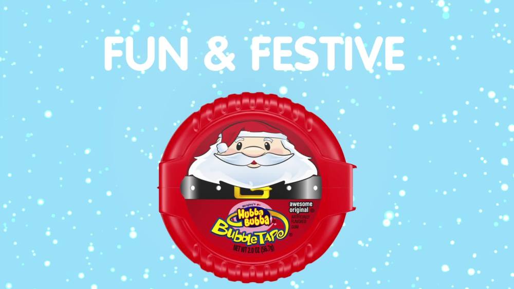 Hubba Bubba Bubble Gum Tape Christmas Candy, 2.0 oz