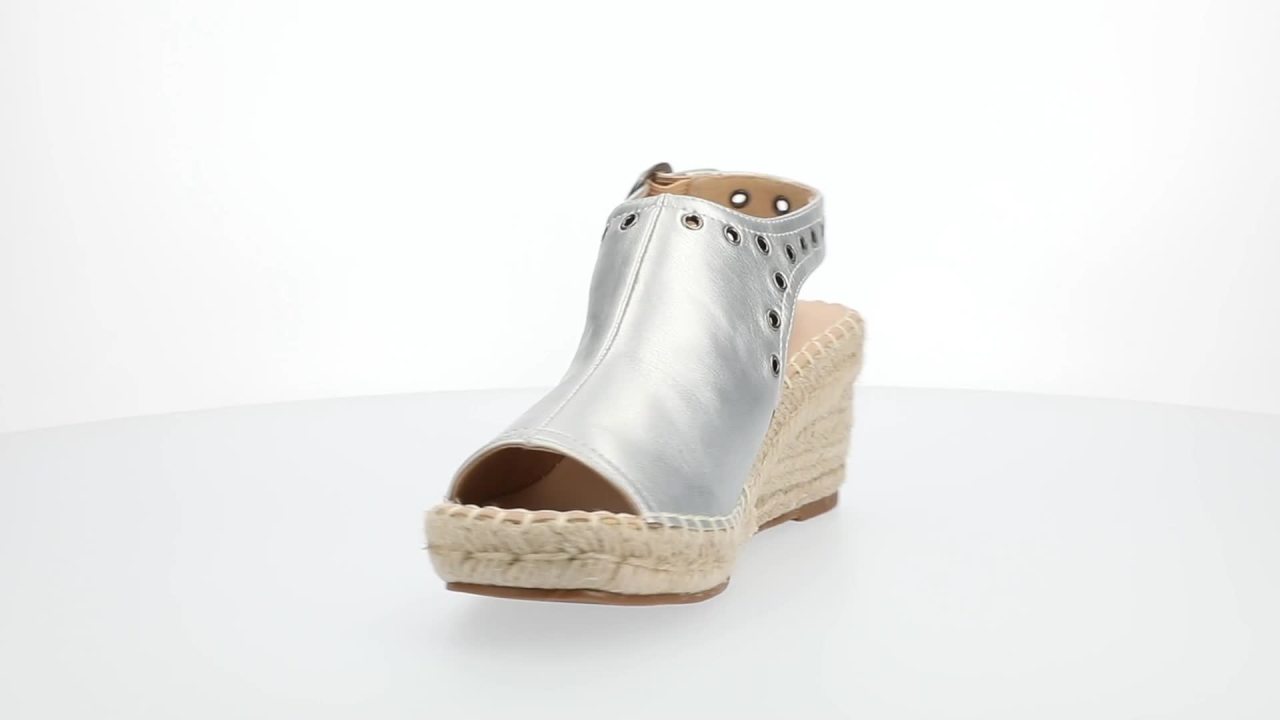 thumbnail video image 2 of Journee Womens Crisie Ankle Strap Espadrille Wedge Sandals, 2 of 10