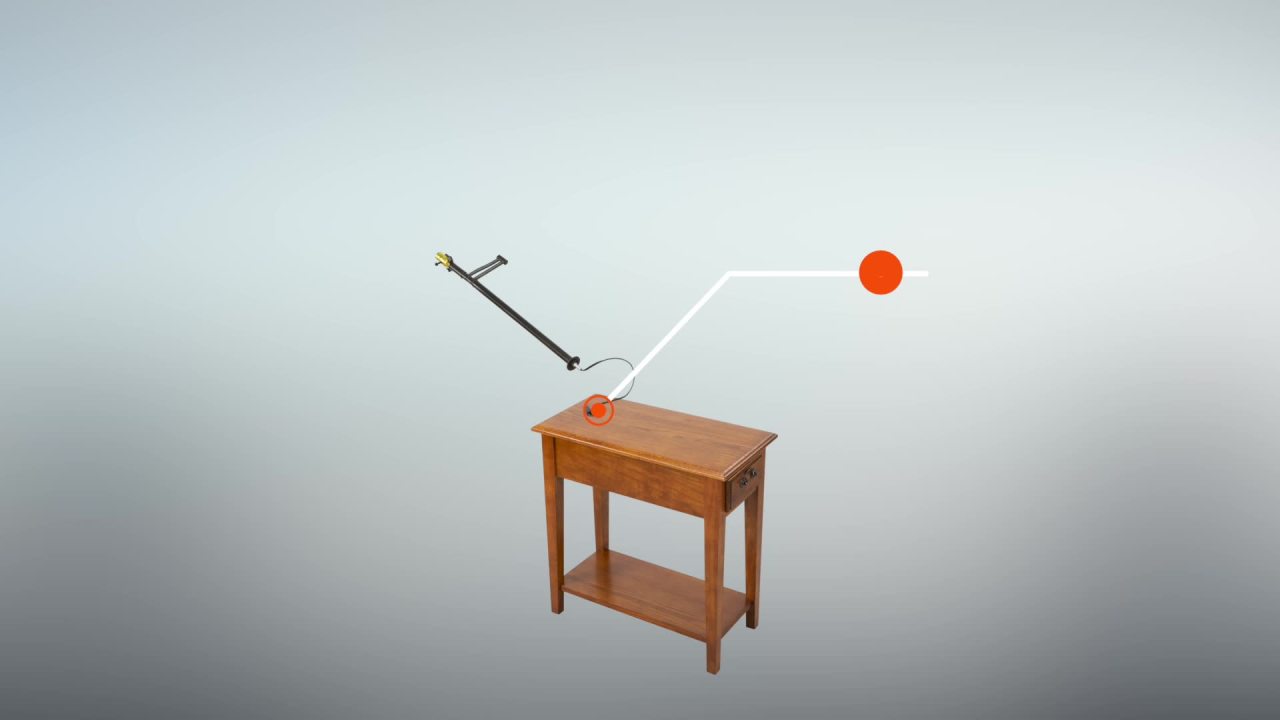 thumbnail video image 2 of Leick Home 9037-MED One Drawer Swing Arm Lamp Side Table with Shelf, Medium Oak, 2 of 16