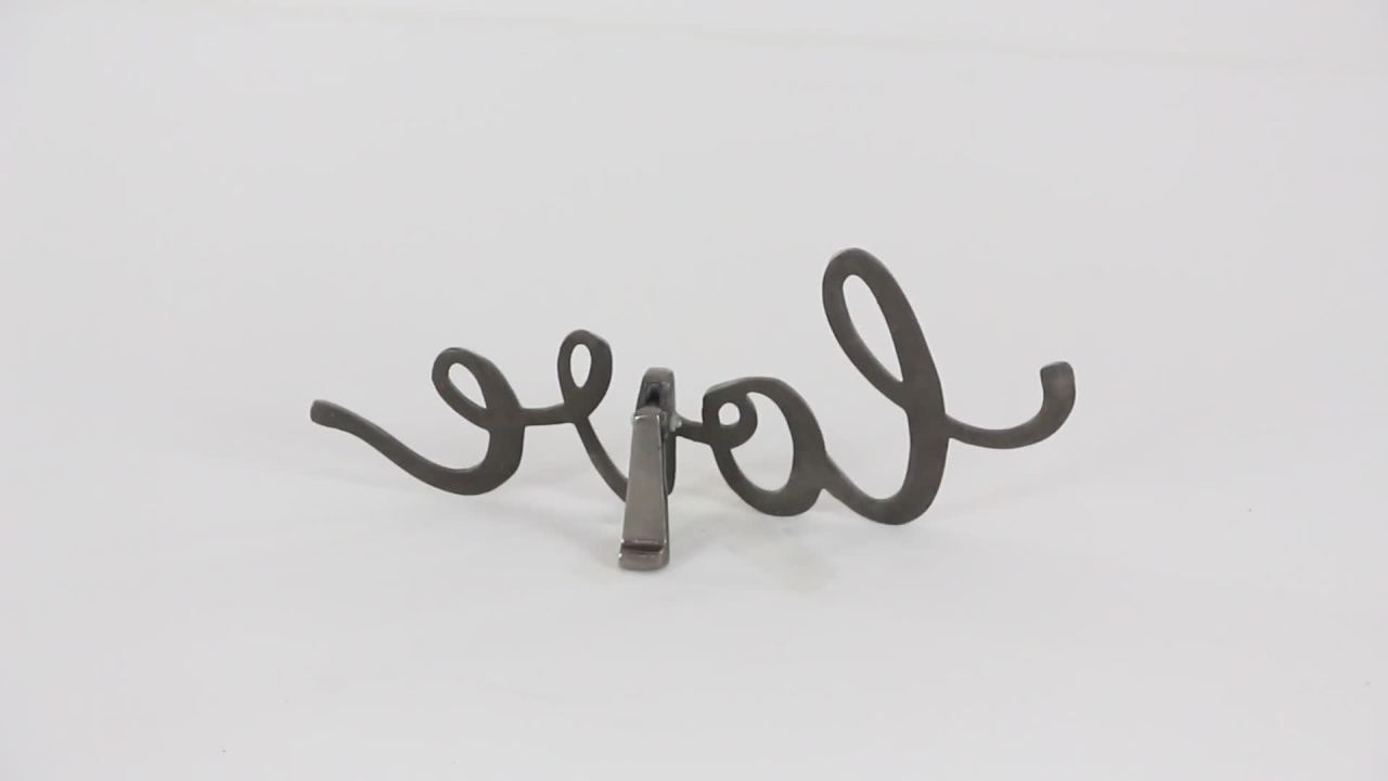 thumbnail video image 2 of CosmoLiving by Cosmopolitan Love Aluminum Decorative Sign, 3-Pieces, 2 of 9