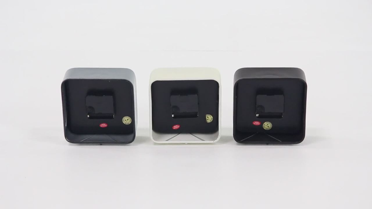 thumbnail video image 2 of DecMode 6" White Metal Clock, Set of 3, 2 of 9