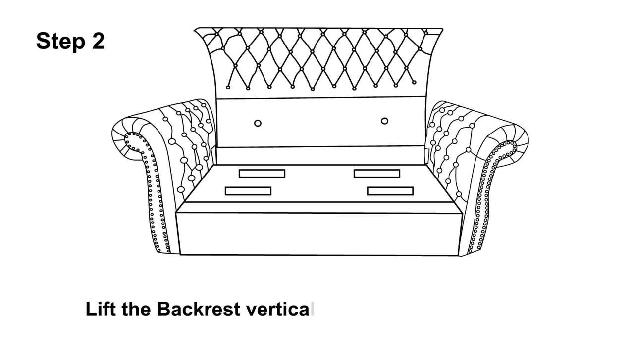 thumbnail video image 2 of Ember Interiors Aaniya Velvet Chesterfield Loveseat Sofa, Navy Blue, 2 of 10