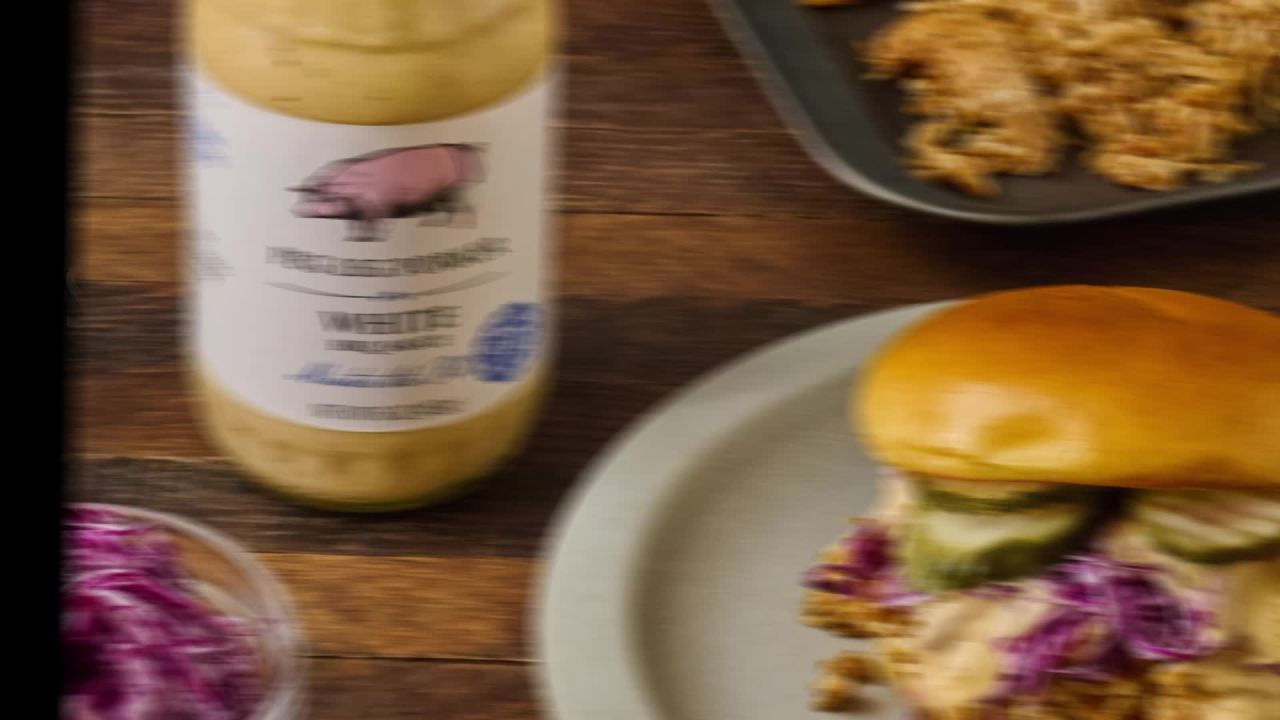 thumbnail video image 2 of (6 pack) Peg Leg Porker White BBQ Sauce, 16.0 oz Bottle, 2 of 23