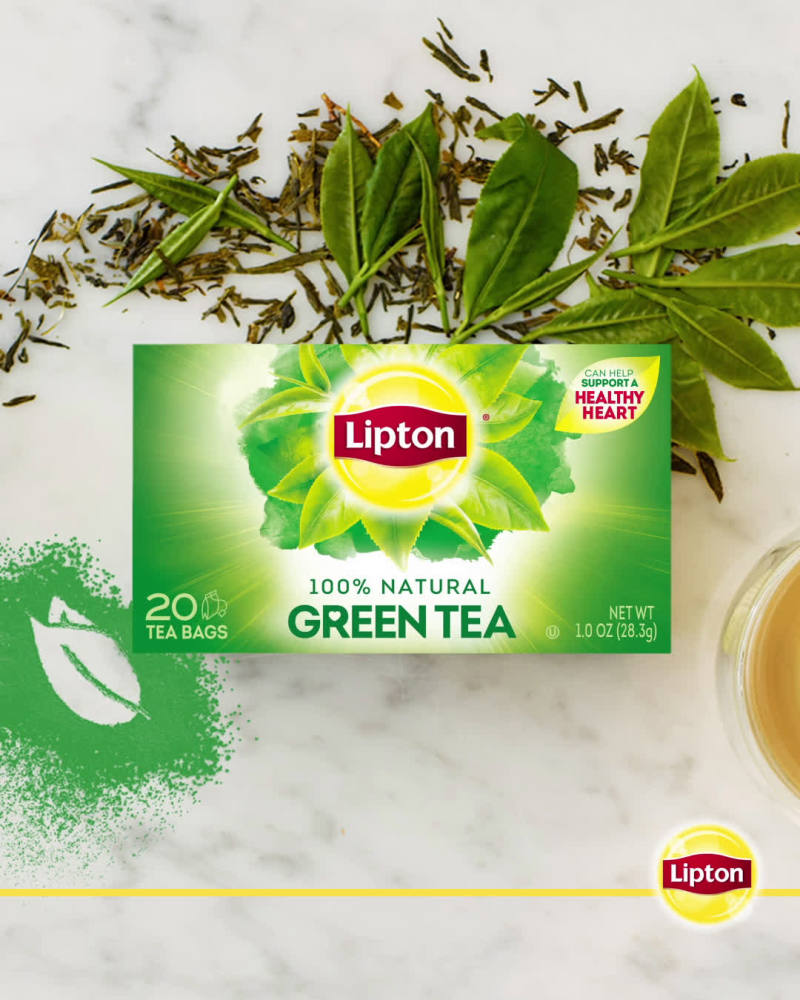Lipton Green Tea Bags Orange Passionfruit Jasmine Flavored with Other Natural Flavors Can Help Support a Healthy Heart 1.13 oz 20 Count - image 2 of 9