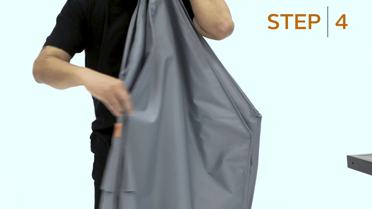 thumbnail video image 2 of Classic Accessories Storigami Easy Fold Water-Resistant 70 Inch BBQ Grill Cover, Monument Grey, 2 of 22