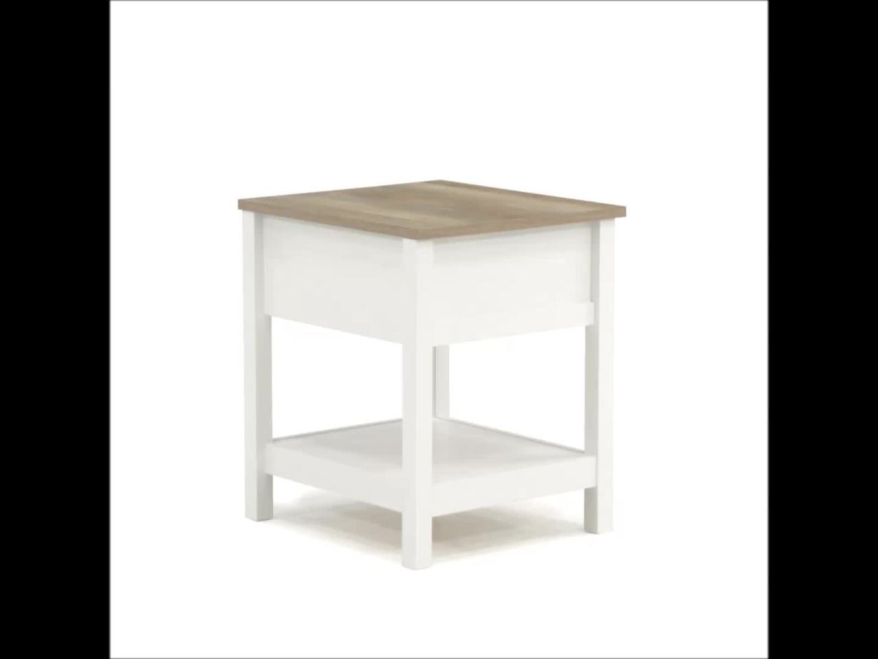 thumbnail video image 2 of Sauder Cottage Road 1 Drawer Nightstand, Soft White Finish, 2 of 15