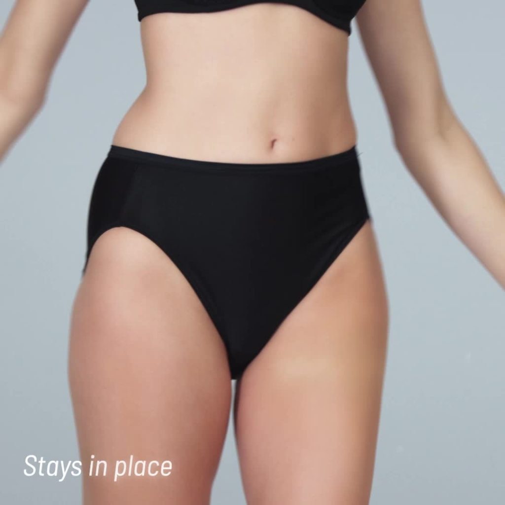 thumbnail video image 2 of Vanity Fair Radiant Women's Comfort Stretch Hi-Cut Underwear, 3 Pack, 2 of 11