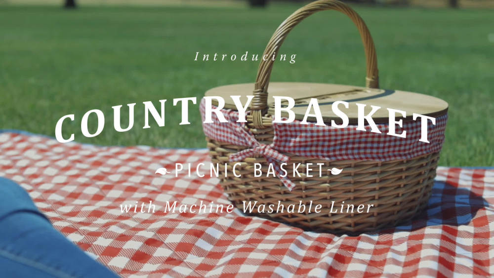 PICNIC TIME Country Picnic Basket - image 2 of 4