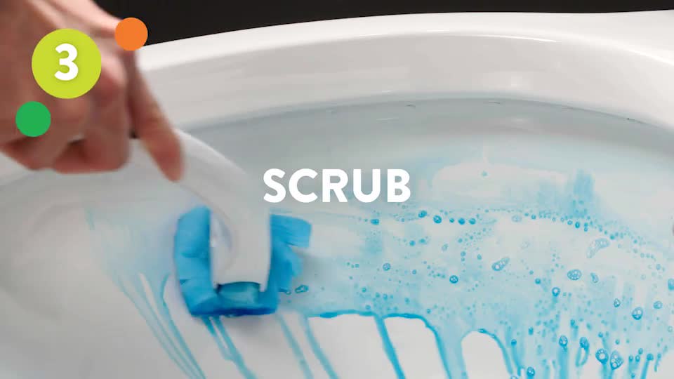 thumbnail video image 2 of Scrubbing Bubbles Fresh Brush Toilet Cleaning System, Flushable Refill, 10 Count, 2 of 6