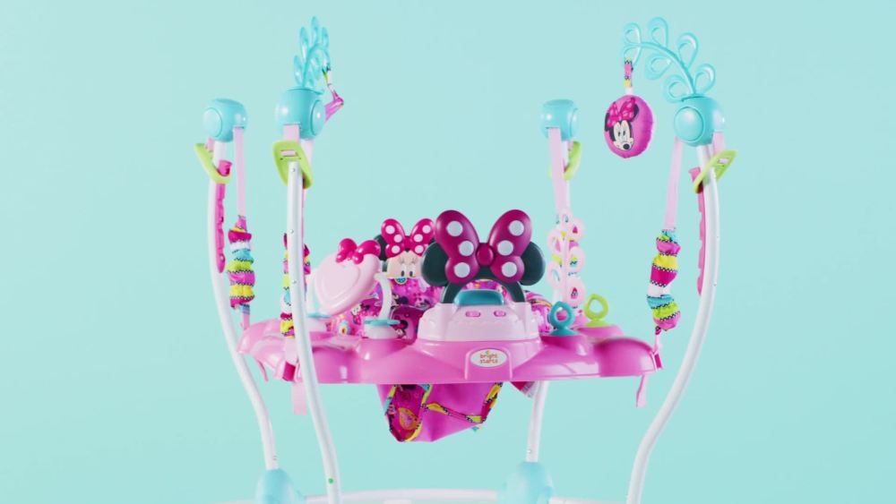 Bright Starts Disney Baby Minnie Mouse PeekABoo Activity Jumper Bouncer