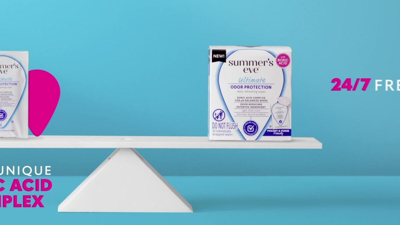 Summers Eve Ultimate Odor Protection Feminine Wipes, 32 Coun