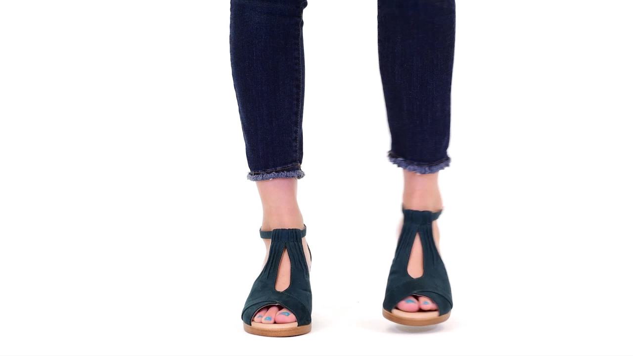 thumbnail video image 2 of Journee Womens Kedzie Peep Toe Wedge Sandals, Widths Available, 2 of 10