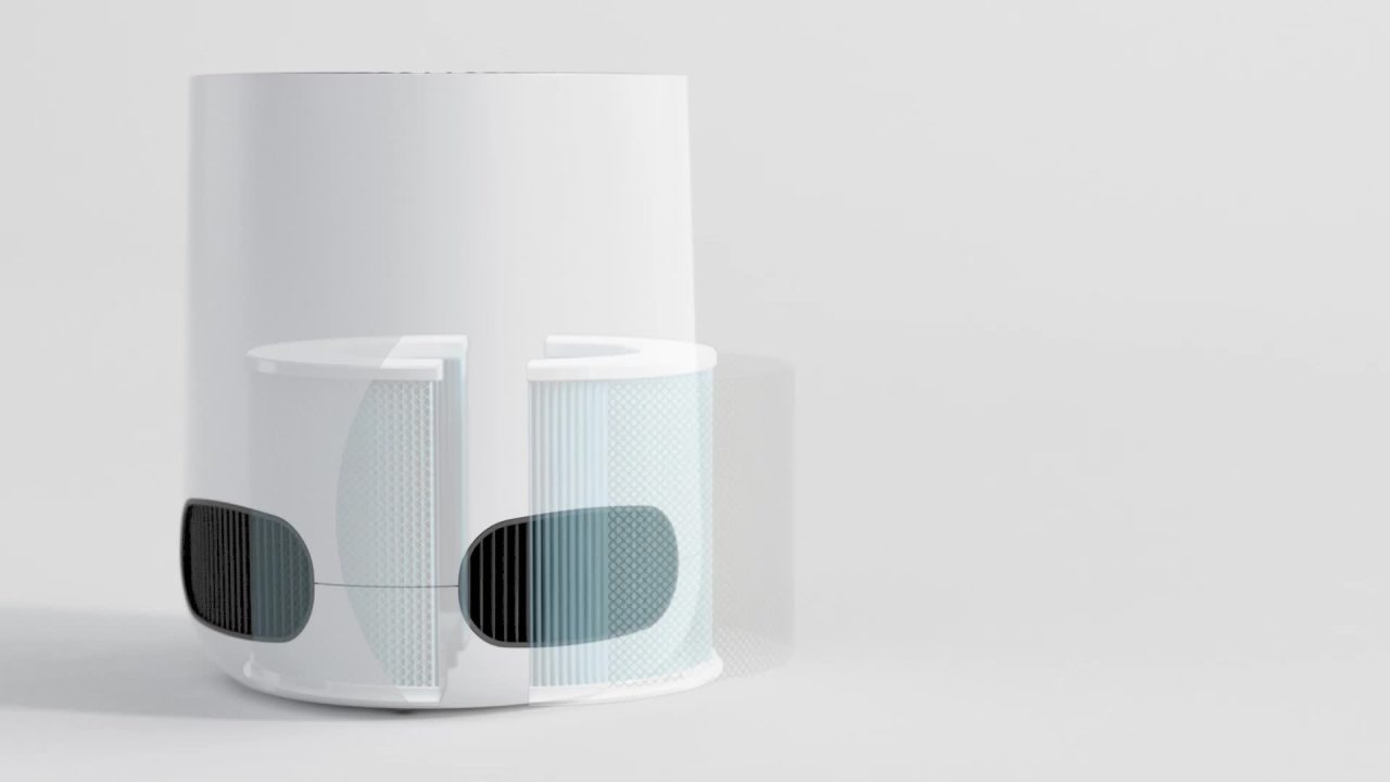 thumbnail video image 2 of Clorox Bedroom Air Purifier for Allergies and Asthma, True HEPA Air Filter, 200 Sq Ft Capacity, White, 2 of 10