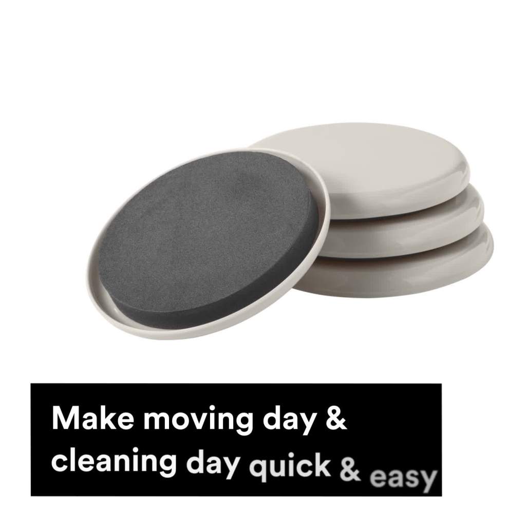 thumbnail video image 2 of Scotch Furniture Sliders, Reusable, Strong, Move Heavy Furniture, 3.5 in., 4 Pack, 2 of 10