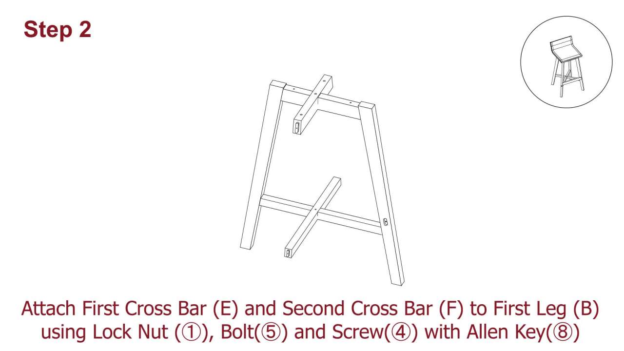 thumbnail video image 2 of Becky Outdoor Acacia Wood & Wicker Barstools (Set of 2), 2 of 7