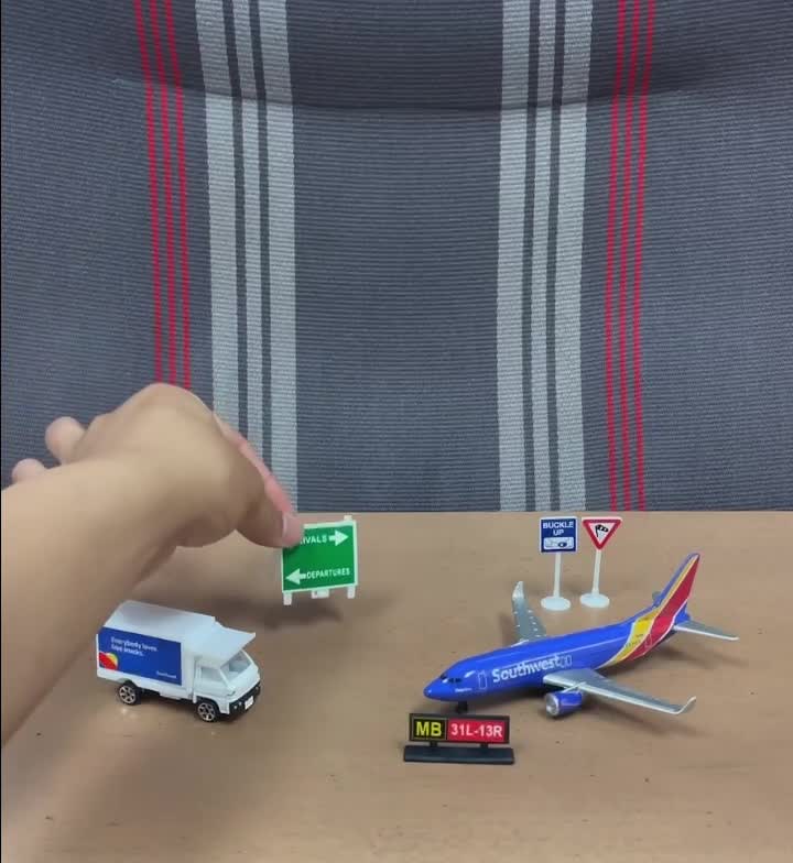 thumbnail video image 2 of Daron Southwest Airlines Airport Play Set, Multi-color, 2 of 3