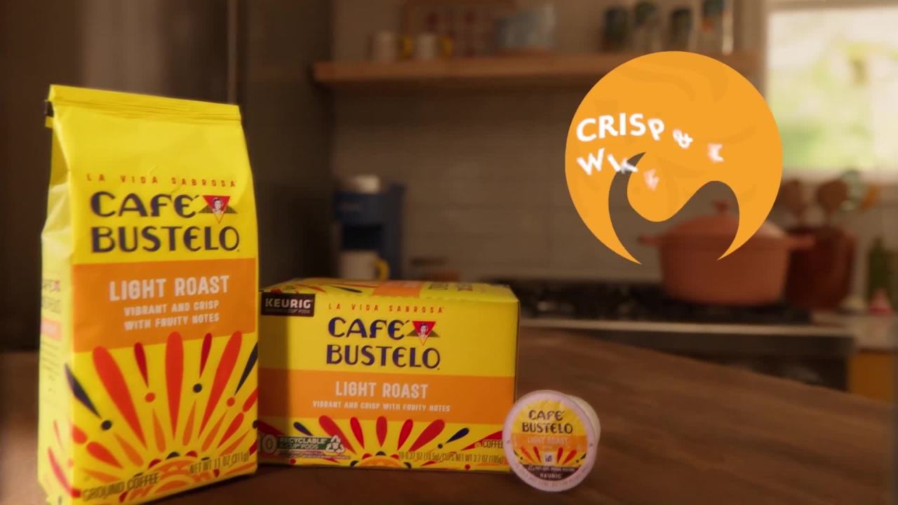 thumbnail video image 2 of Cafe Bustelo Dulce de Leche Artificially Flavored Ground Coffee, 11 oz Bag, 2 of 12