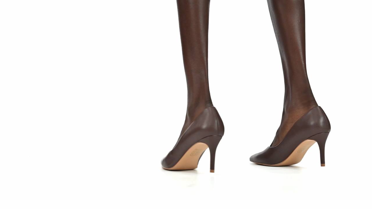 thumbnail video image 2 of Journee Women's Gabriella SuperNatural Shades Wide Width Slip On Pointed Toe Pumps, 2 of 10