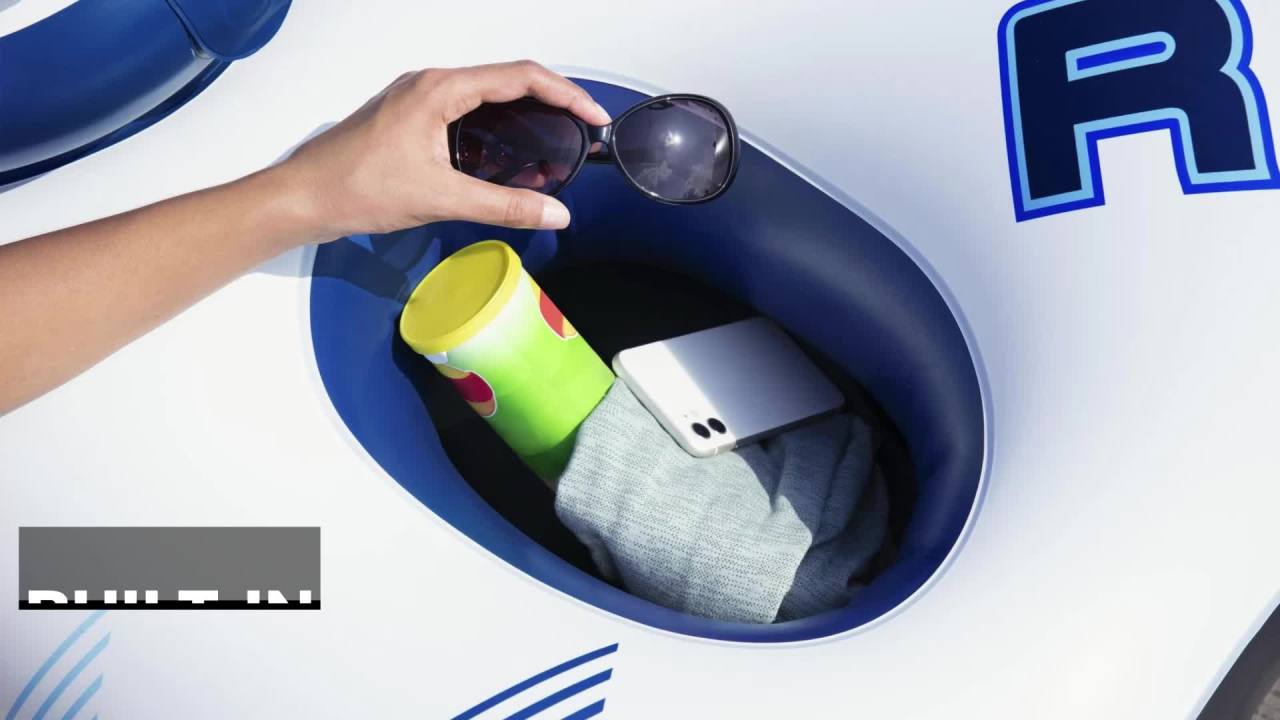 thumbnail video image 2 of Hydro-Force Rapid Rider II Double River Tube 7'10.5", 2 of 7