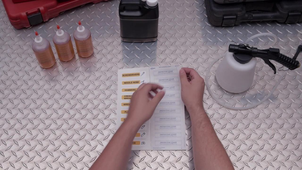 thumbnail video image 2 of Avery Easy Align Self-Laminating ID Labels, Permanent Adhesive, 1-1/32" x 3-1/2", 250 Labels (00757), 2 of 10