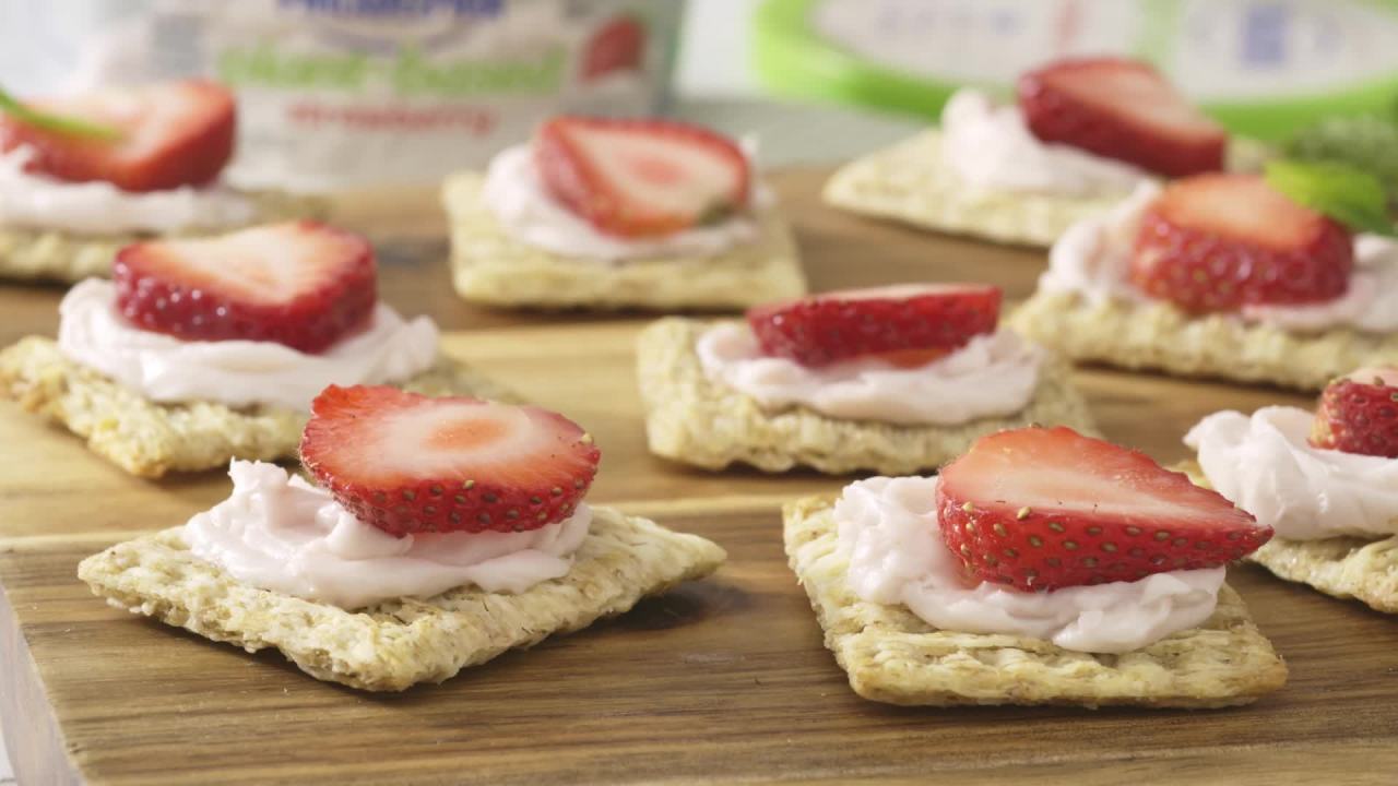 thumbnail video image 2 of Philadelphia Plant-Based Dairy Free Strawberry Cream Cheese Spread, 8 oz Tub, 2 of 18