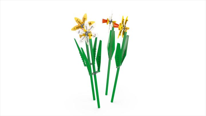 LEGO Daffodils Celebration Gift, Yellow and White Daffodils, Spring Flower Room Decor, Great Gift for Flower Lovers, 40747 - image 2 of 8